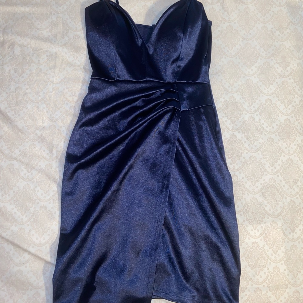 Navy blue cocktail dress